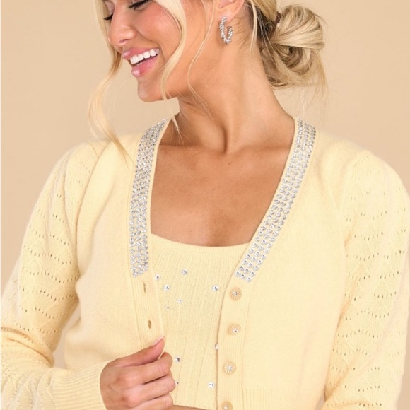 LoveShackFancy Brynner Cardigan Set - Picture 3 of 7